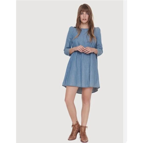 The Great. Chambray Dress - Picture 1 of 9